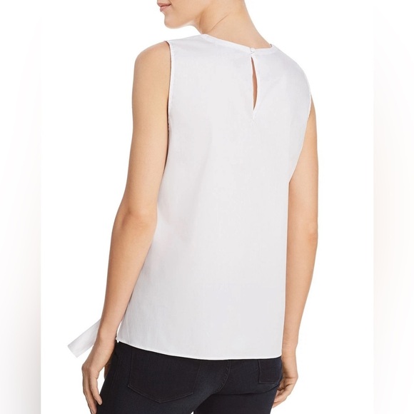 NWOT Dylan Gray White Sleeveless Tie-Front Top Size S - Picture 2 of 9